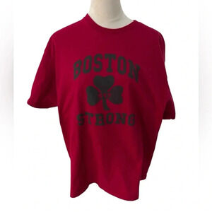 Delta Pro Weight Boston Strong Short Sleeve Tee Shirt Men’s XL Red Shamrock